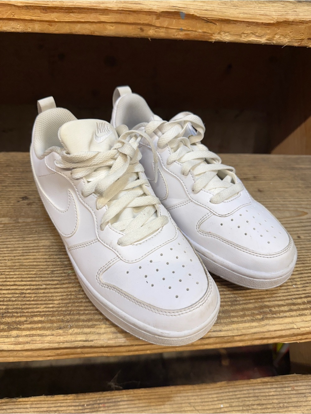 Nike Men’s White Low-Top Sneakers - Classic Leather
